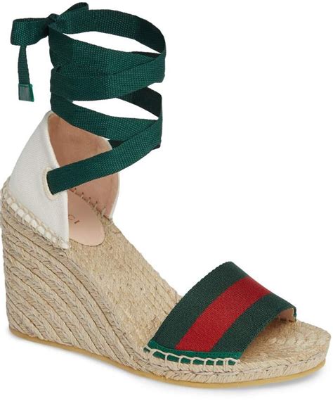 gucci espadrilles with bees|gucci espadrille wedges.